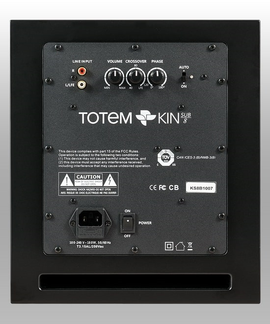 Totem KIN SUB8 wit SUBWOOFER - Afbeelding 3