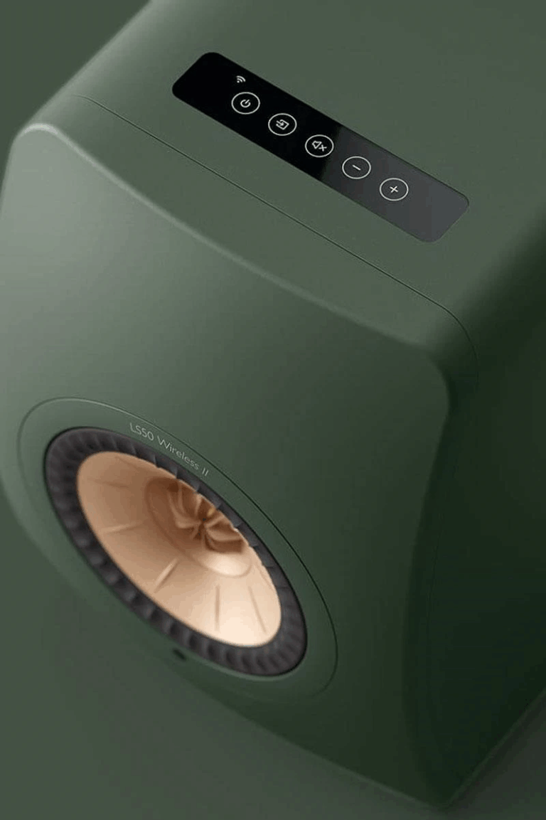 KEF LS50 wireless II moss green DRAADLOZE LUIDSPREKER