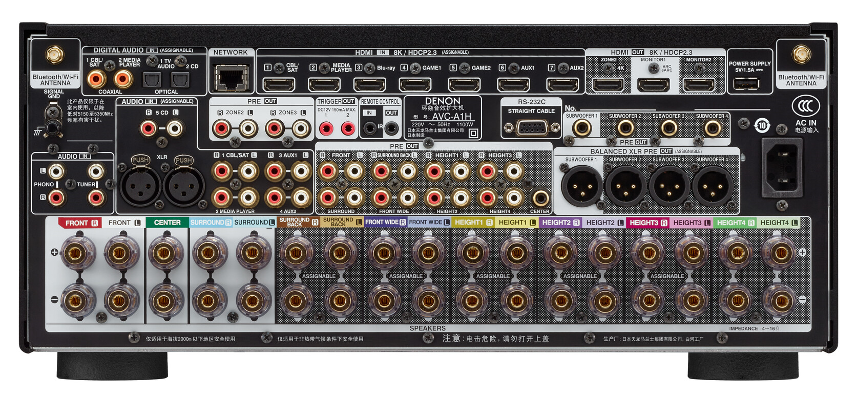 Denon AVCA 1H zwart RECEIVER - Afbeelding 12