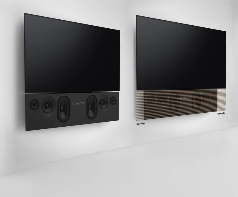 Canvas 75" Fabric burnt umber SOUNDBAR - Afbeelding 3