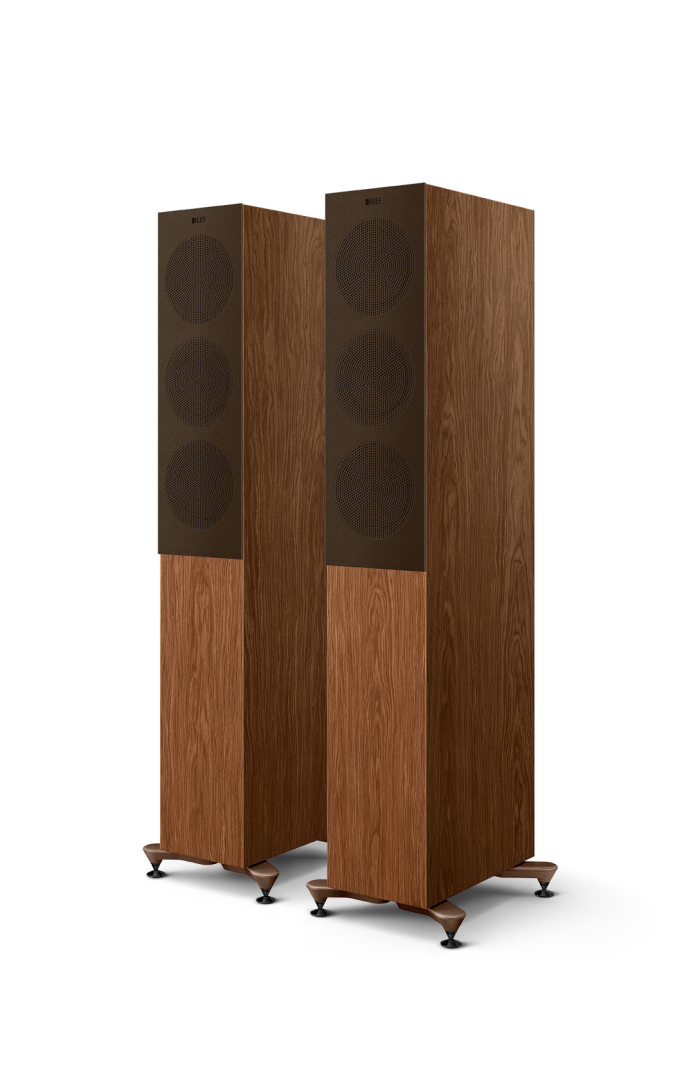KEF R5 Meta walnut luidspreker