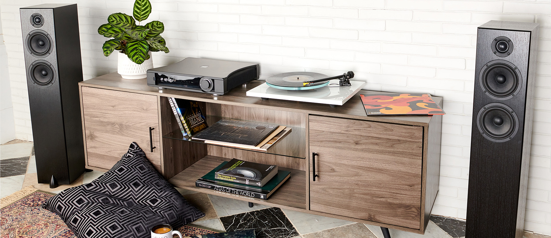 Totem BISON TWIN TOWER zwart essen luidspreker - Afbeelding 2