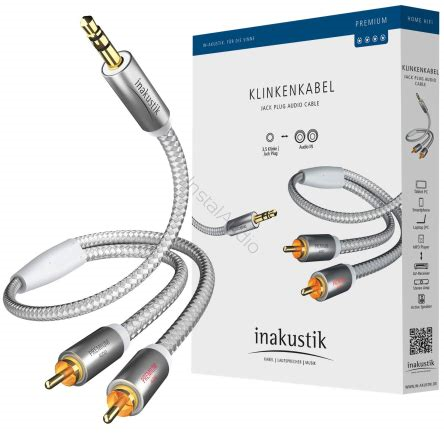 Inakustik Premium 3.5mm Jack-2*RCA 3mtr KABELS