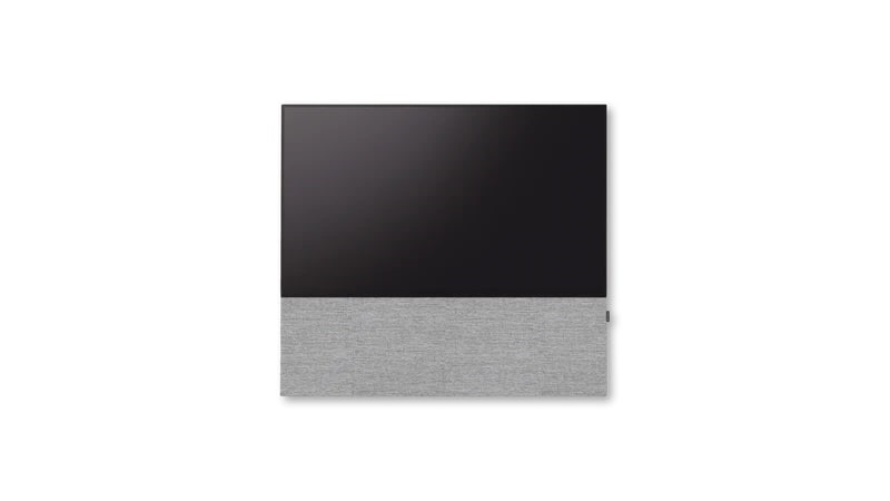 Canvas 77" Fabric structured grijs SOUNDBAR