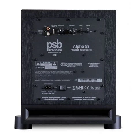 PSB ALPHA S8 zwart SUBWOOFER - Afbeelding 4