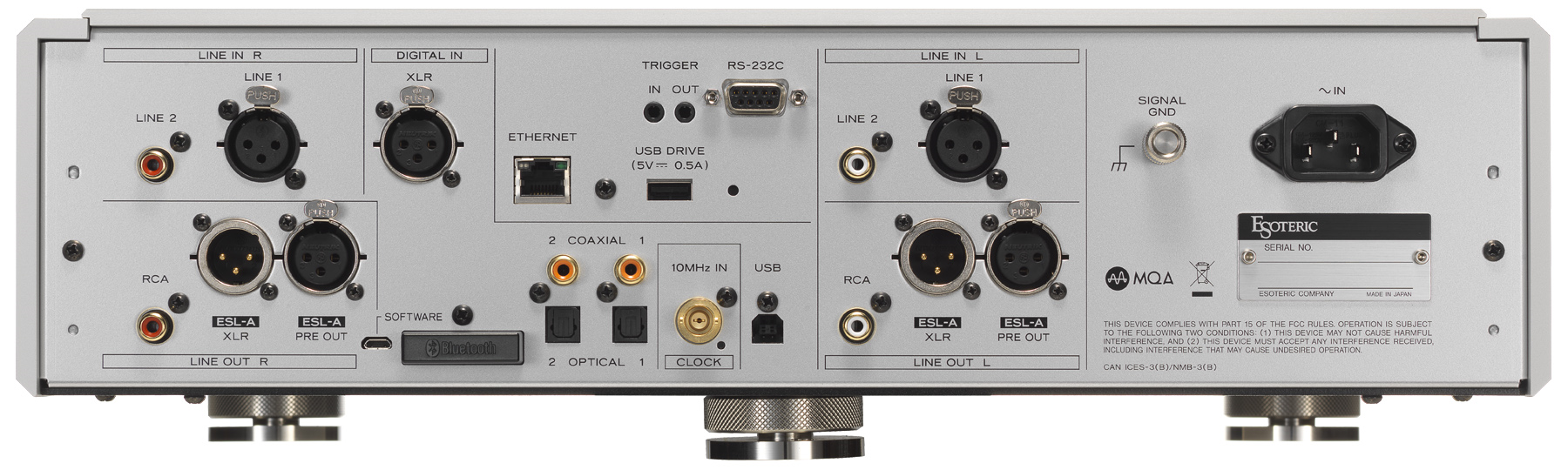 Esoteric N-05XD STREAMER VOORVERSTERKER DAC - Afbeelding 2