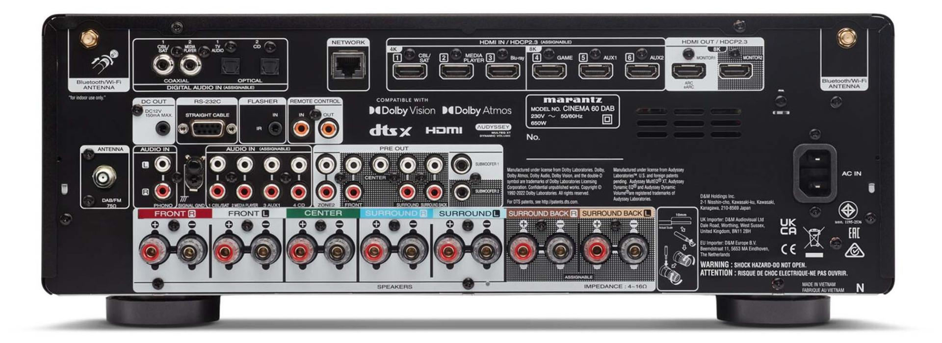 Marantz CINEMA 60 DAB+ zilver RECEIVER - Afbeelding 2