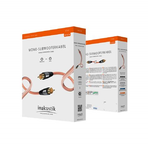 Inakustik Star Subwooferkabel 5mtr KABELS - Afbeelding 2