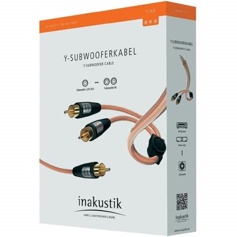 Inakustik Star Y-Subwooferkabel 2mtr KABELS