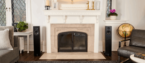 Totem BISON TOWER wit essen luidspreker