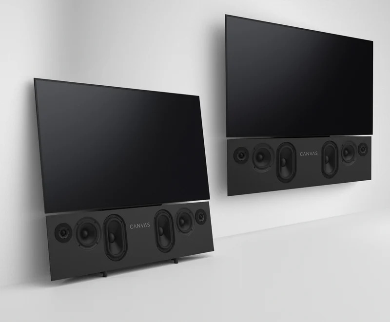 Canvas 55" Fabric lichtgrijs SOUNDBAR - Afbeelding 6