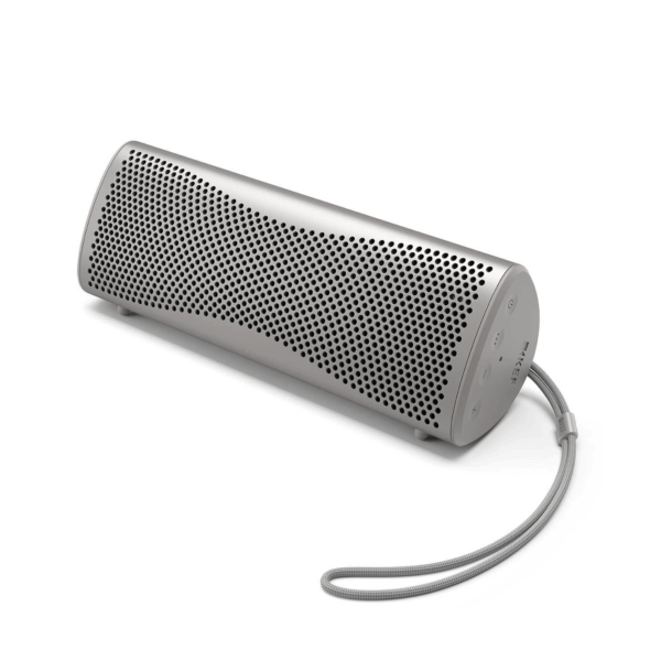 KEF MUO zilver Bluetooth speaker