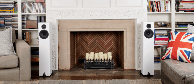 Totem BISON TOWER wit satijn luidspreker