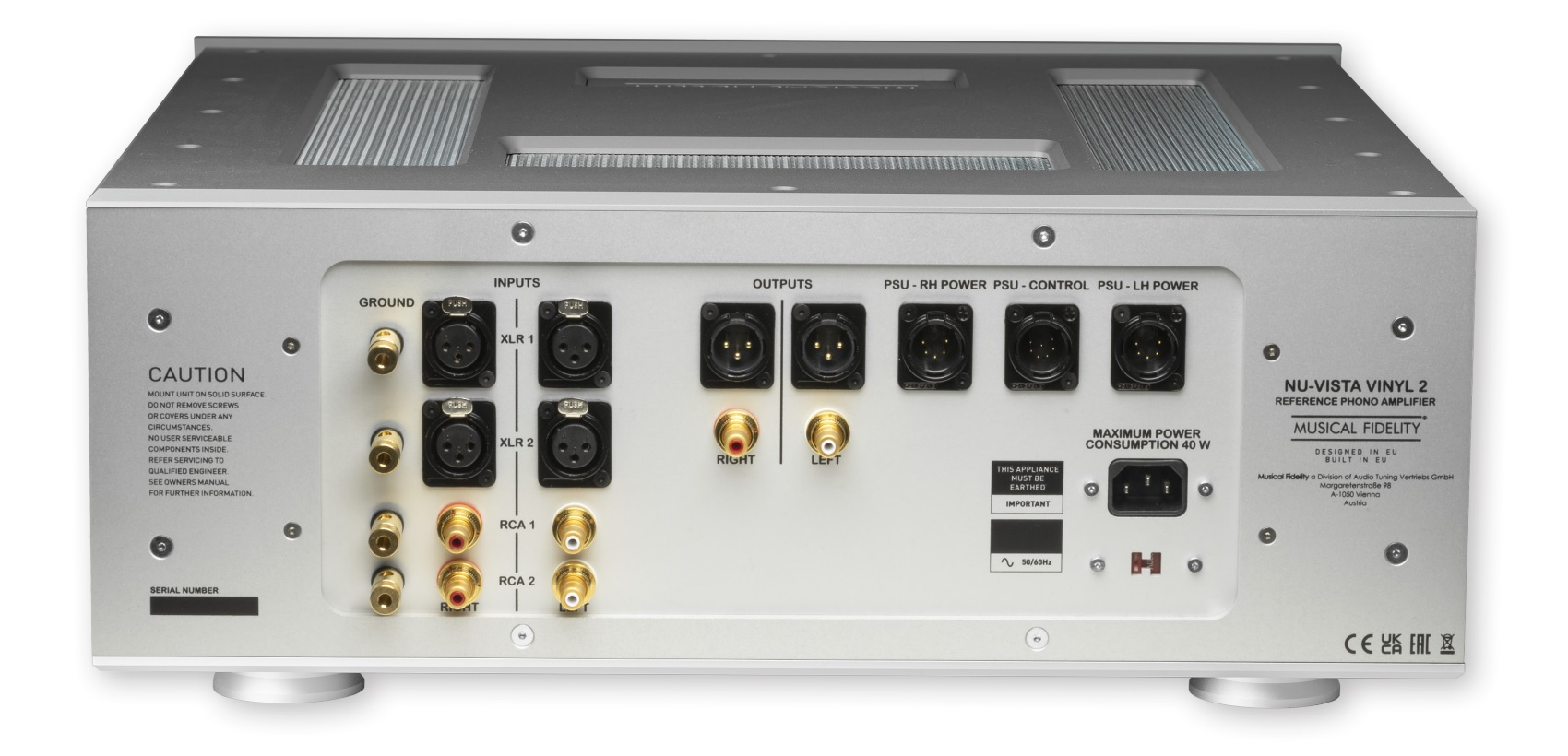 Musical Fidelity Nu-Vista VINYL 2 zwart Phono versterker - Afbeelding 3