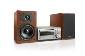 Denon DM 41 DAB zilver-hout MINI SET