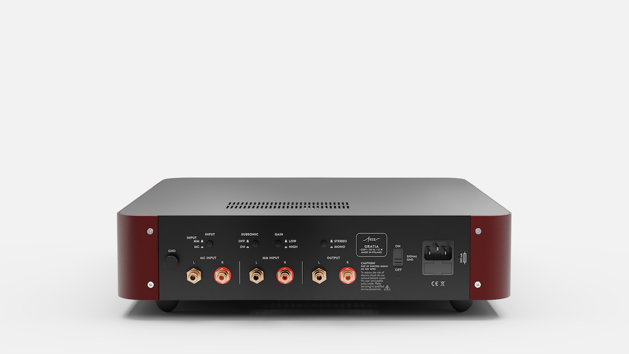 FEZZ GRATIA donkerrood Phono versterker - Afbeelding 3