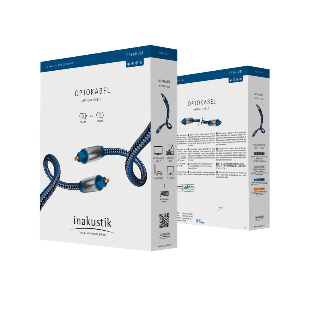 Inakustik Premium Toslink 10mtr KABELS - Afbeelding 2
